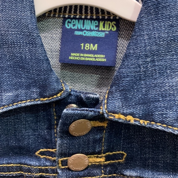 18M Genuine Kids From OshKosh Denim Jacket - Picture 2 of 3